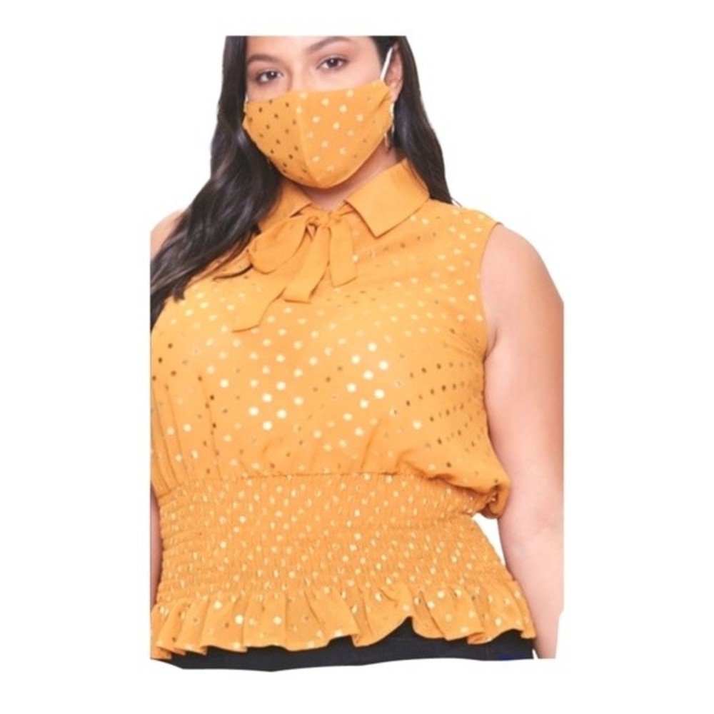 Forever 21 Yellow Sleeveless Top and FREE Matching Mask